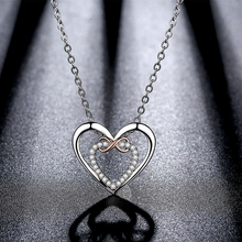 Afbeelding in Gallery-weergave laden, Twee harten Infinity ketting