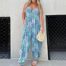 Afbeelding in Gallery-weergave laden, Bedrukte losse hemdjumpsuit