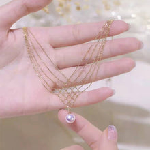 Afbeelding in Gallery-weergave laden, Parel hanger kruis ketting
