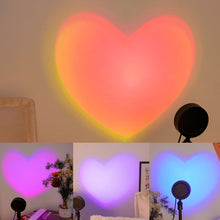 Afbeelding in Gallery-weergave laden, Hartvormige zonsondergang lamp