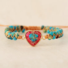 Afbeelding in Gallery-weergave laden, Hartstochtelijk hart jasper armband