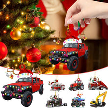 Afbeelding in Gallery-weergave laden, Auto-Boot-Kerstijzer Ornament