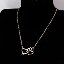 Afbeelding in Gallery-weergave laden, Hond poot hart hanger ketting