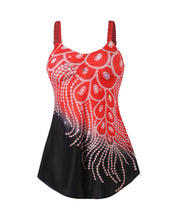Afbeelding in Gallery-weergave laden, Peacock pattern swim skirt