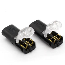 Afbeelding in Gallery-weergave laden, Dubbeldraads insteek connector met vergrendelingsgesp