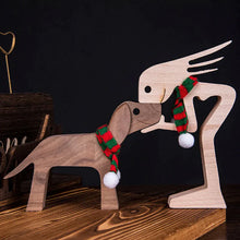 Afbeelding in Gallery-weergave laden, Dierenliefhebber - Tafelornamenten met houten sculptuur