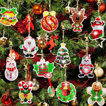 Afbeelding in Gallery-weergave laden, Kerst diamant schilderij sticker kit