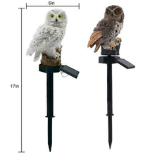 Afbeelding in Gallery-weergave laden, Solar uil vormige lichten outdoor tuin licht
