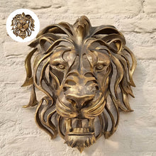 Afbeelding in Gallery-weergave laden, Lion Head Wall Mounted Art