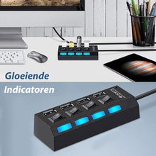 Afbeelding in Gallery-weergave laden, USB-hub met meerdere poorten en hoge snelheid