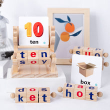 Afbeelding in Gallery-weergave laden, Houten leesblokken CVC Sight Words Game