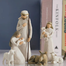 Afbeelding in Gallery-weergave laden, Willow Tree Nativity Figurines 6 PCs Resin Easter Ornament