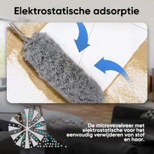 Afbeelding in Gallery-weergave laden, Intrekbare wasbare gebogen microfiber stofdoek