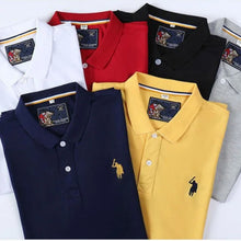 Afbeelding in Gallery-weergave laden, Geborduurd herenpoloshirt
