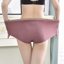 Afbeelding in Gallery-weergave laden, Plus maat katoenen middelhoge taille comfortabele ademende dames slip