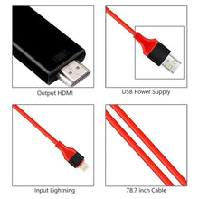 Afbeelding in Gallery-weergave laden, HDMI Monitor Adapter kabel voor iPhone/Android naar TV