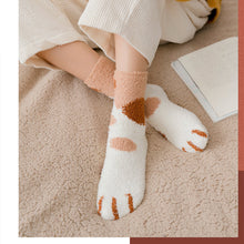 Afbeelding in Gallery-weergave laden, 😺🧦Dikke warme schattige kattenklauwvloersokken