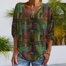 Afbeelding in Gallery-weergave laden, T-shirt met etnische print