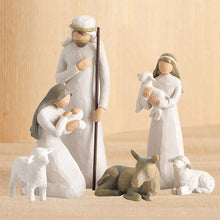 Afbeelding in Gallery-weergave laden, Willow Tree Nativity Figurines 6 PCs Resin Easter Ornament