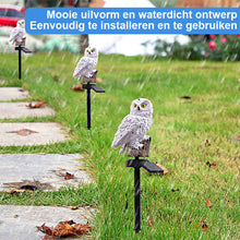 Afbeelding in Gallery-weergave laden, Solar uil vormige lichten outdoor tuin licht