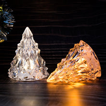 Afbeelding in Gallery-weergave laden, Mini LED Kristallen Kerstboom Nachtlampje