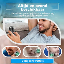 Afbeelding in Gallery-weergave laden, Wasbaar elektrisch scheerapparaat in zakformaat