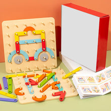 Afbeelding in Gallery-weergave laden, Montessori Pegboard-puzzel