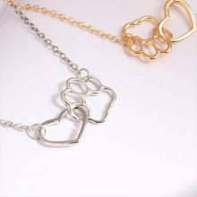 Afbeelding in Gallery-weergave laden, Hond poot hart hanger ketting