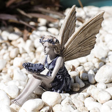 Afbeelding in Gallery-weergave laden, Zittende fee standbeeld tuin hars ambachtelijke ornament