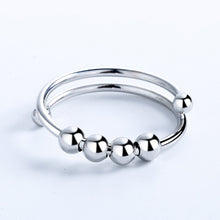 Afbeelding in Gallery-weergave laden, 4 Kralen Verstelbare Angst Relief Ring