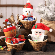 Afbeelding in Gallery-weergave laden, Kerst Snoep Geweven Mand