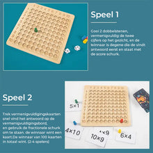 Afbeelding in Gallery-weergave laden, Houten Montessori Vermenigvuldiging Bordspel