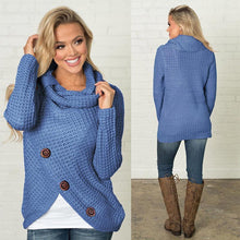 Afbeelding in Gallery-weergave laden, Irregular Ladies High Collar Sweater