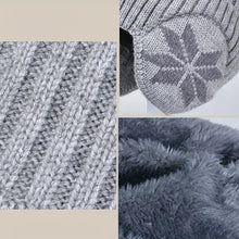 Afbeelding in Gallery-weergave laden, Gebreide wintermuts van fleece-sjaal voor kinderen