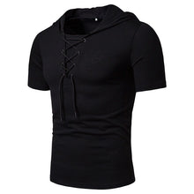 Afbeelding in Gallery-weergave laden, Zomer casual heren t-shirt met trekkoord