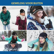 Afbeelding in Gallery-weergave laden, Warme muts met sjaal