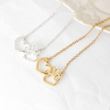Afbeelding in Gallery-weergave laden, Hond poot hart hanger ketting