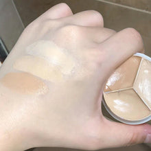 Afbeelding in Gallery-weergave laden, Tri-Color Concealer Palette Covers Acne Marks Donkere kringen