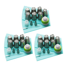 Afbeelding in Gallery-weergave laden, RVS tuitset (13 stuks) voor cupcakes en taartdecoratie actie