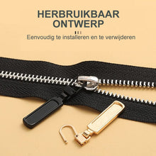 Afbeelding in Gallery-weergave laden, Zonder gereedschap afneembare stijlvolle ritssluiting