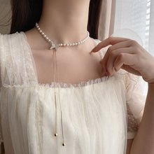 Afbeelding in Gallery-weergave laden, Verstelbare ketting met vlinderparel