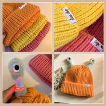 Afbeelding in Gallery-weergave laden, 🐸Winter ouder-kind schattige gloeiende kleine monster gebreide muts