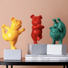 Afbeelding in Gallery-weergave laden, Yoga Bulldog standbeeld ornament