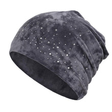 Afbeelding in Gallery-weergave laden, Zachte winter muts met strass steentjes