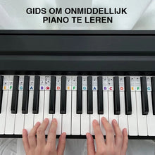 Afbeelding in Gallery-weergave laden, Verwijderbare bladmuzieklabels voor piano toetsenbord