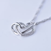 Afbeelding in Gallery-weergave laden, Frosted Dubbele Hart Ketting