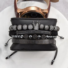 Afbeelding in Gallery-weergave laden, Zirkoon kroon combinatie vierdelige armbanden