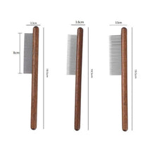 Afbeelding in Gallery-weergave laden, Pet Knot Comb met houten handvat