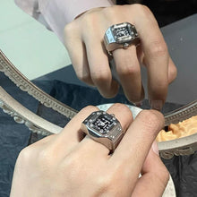 Afbeelding in Gallery-weergave laden, Ring met echt horloge voor koppels