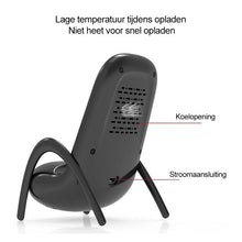 Afbeelding in Gallery-weergave laden, Draagbare mini-stoel draadloze oplader voor alle telefoons